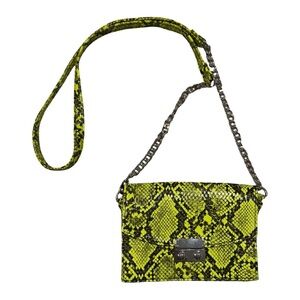 Express Lime green Snakeskin faux leather Crossbody